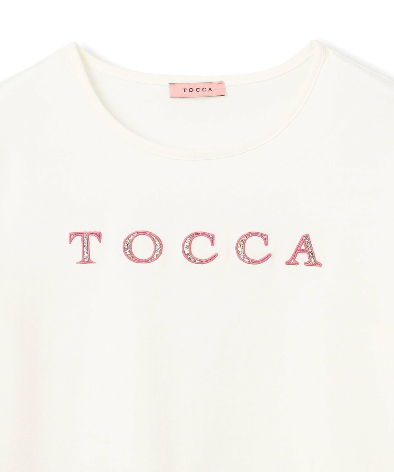 【洗える!】TOCCA PATCHWORK LOGO TEE Tシャツ